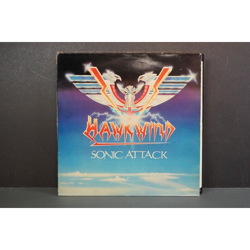 1338 - Vinyl - 10 Hawkwind LPs to include Live at the Bottom Line, New York 1978, Sonic Attack, Friends & R... 