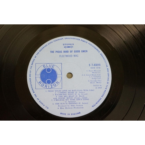 1244 - Vinyl - Fleetwood Mac The Pious Bird of Good Omen on Blue Horizon ST63215 stereo sticker to rear of ... 