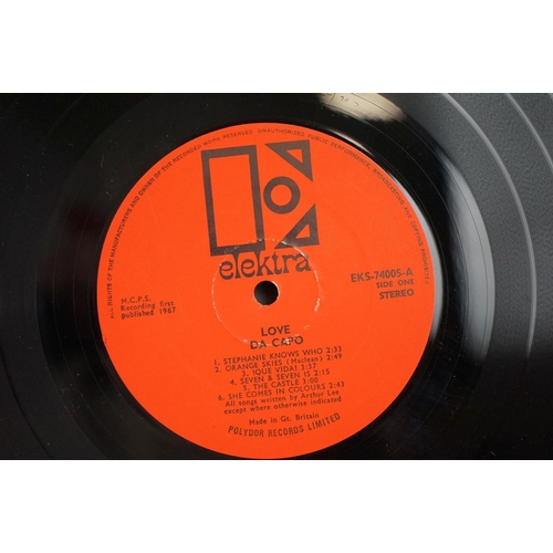 1251 - Vinyl - Love Da Capo EKS7005 orange / black label with 'Mad in Gt Britain. Polydor Records Limited t... 