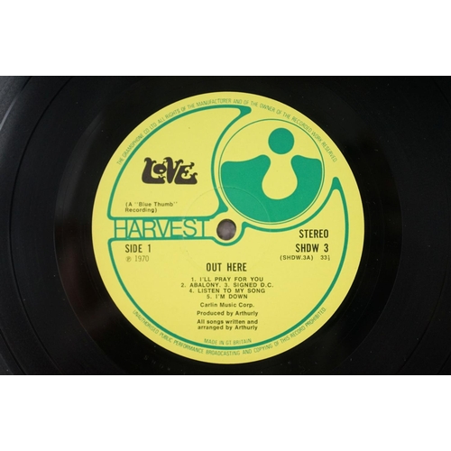 1252 - Vinyl - Three Love LPs to include self titled  Elektra Masters Edition (K32002), Out Here SHDW314 an... 