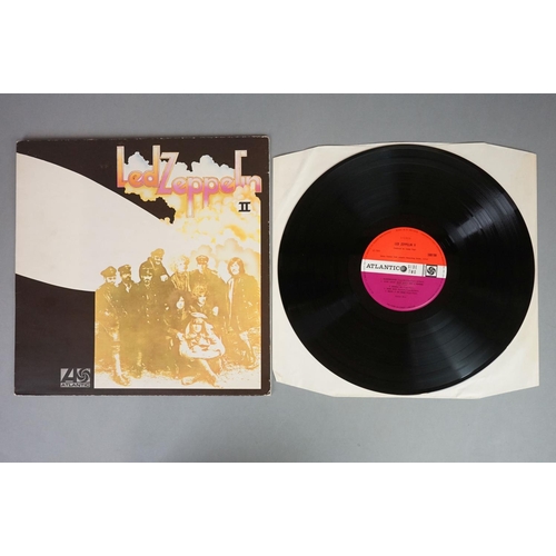 132 - Vinyl - Led Zeppelin 3 LP's to include One (K40031) green & orange Atlantic label, sleeve & vinyl VG... 