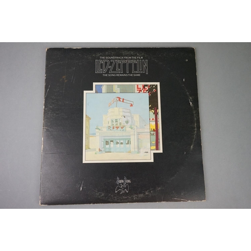 132 - Vinyl - Led Zeppelin 3 LP's to include One (K40031) green & orange Atlantic label, sleeve & vinyl VG... 