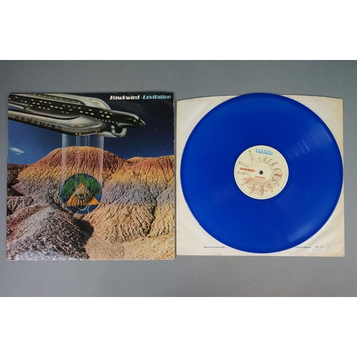 144 - Vinyl - Two Hawkwind LPs to include Levitation (BRON530), blue vinyl and Quark Strangeness and Charm... 