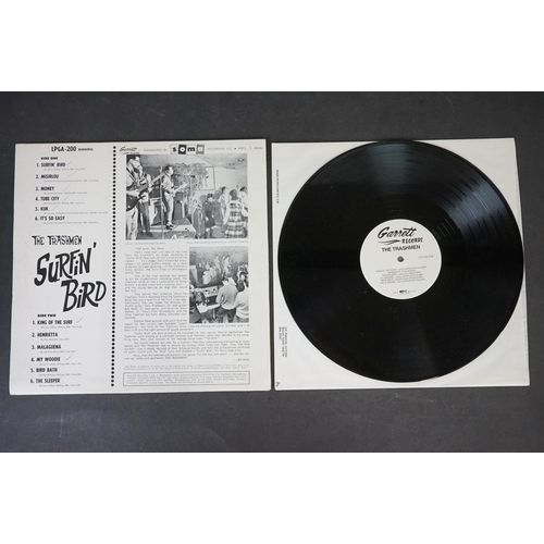 169 - Vinyl - The Trashman Surfin' Bird LP European reissue, sleeve vg+ with pen marks to back cover track... 