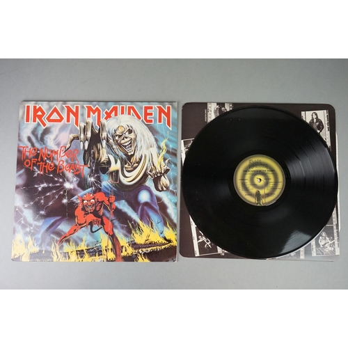 1171 - Vinyl - Three Iron maiden vinyl LP's to include Live After Death (EMI RIP 1), The Number Of The Beas... 