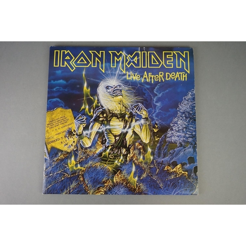 1171 - Vinyl - Three Iron maiden vinyl LP's to include Live After Death (EMI RIP 1), The Number Of The Beas... 