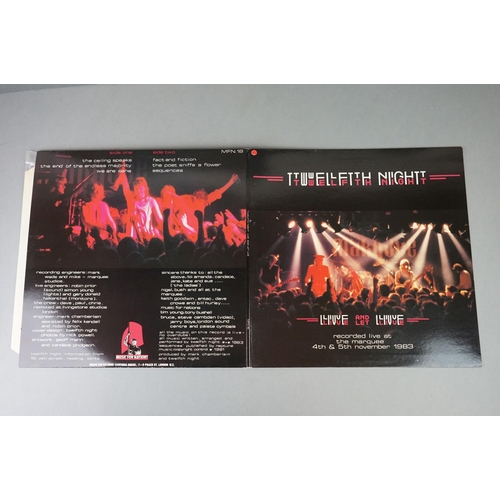 1174 - Vinyl - Five Twelfth Night vinyl LP's to include Live At The Target (Sonet Records TN002), Art & Ill... 