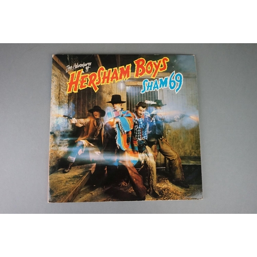 1176 - Vinyl - Two Sham 69 Vinyl LP's to include The Adventures Of Hersham Boys (Polydor Deluxe POLD 5025),... 