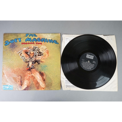 1177 - Vinyl - Two Soft Machine vinyl LP's to include Softs (EMI Records SHSP 4056), Volume Two (Probe Reco... 