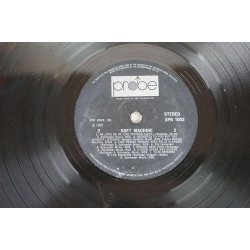 1177 - Vinyl - Two Soft Machine vinyl LP's to include Softs (EMI Records SHSP 4056), Volume Two (Probe Reco... 