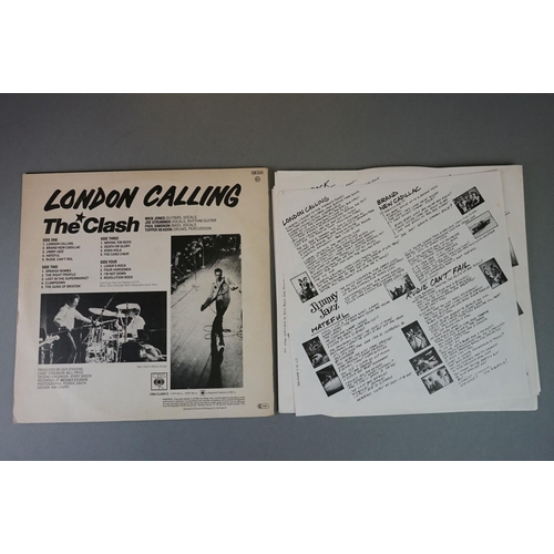 1178 - Vinyl - Five The Clash vinyl LP's to include London Calling (CBS Records CBS CLASH 3), Give 'Em Enou... 