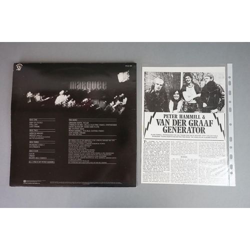 1185 - Vinyl - Six Van Der Graaf vinyl LP's to include Vital (Charisma Records CVLD 101), Still Life (Chari... 