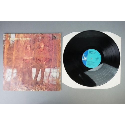 121 - Vinyl - Thoughts and Words self titled LP on Liberty LBL83224E blue Liberty label, sleeve and vinyl ... 