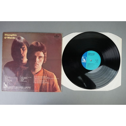 121 - Vinyl - Thoughts and Words self titled LP on Liberty LBL83224E blue Liberty label, sleeve and vinyl ... 