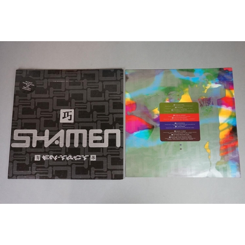 130 - Vinyl - Three Shamen LPs to include En-Tact TPLP22SP, In Gorbachev We Trust FIEND666 and Drop SOMALP... 