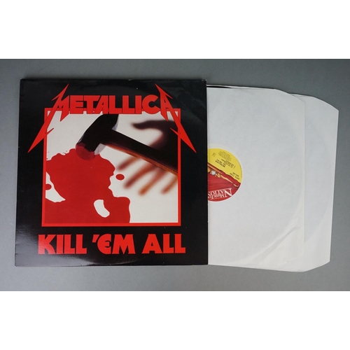 163 - Vinyl - Metallica collection of 2 LP's, 4 12