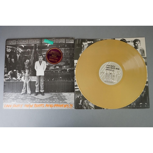 396 - Vinyl - Ian Dury New Boots & Panties (SEEZ 4) Special gold edition.  Sleeve has buffering to corners... 