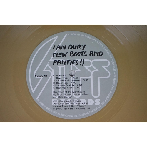 396 - Vinyl - Ian Dury New Boots & Panties (SEEZ 4) Special gold edition.  Sleeve has buffering to corners... 