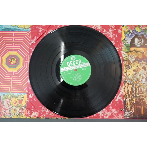 285 - Vinyl - The Rolling Stones Their Satanic Majesties Request TXS103, Decca unboxed green stereo label,... 