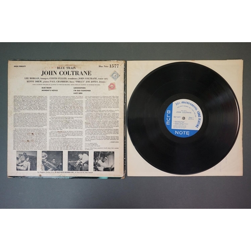 287 - Vinyl - John Coltrane Blue Train (Blue Note BLP 1577) heavy card sleeve with 43 West 61st St address... 