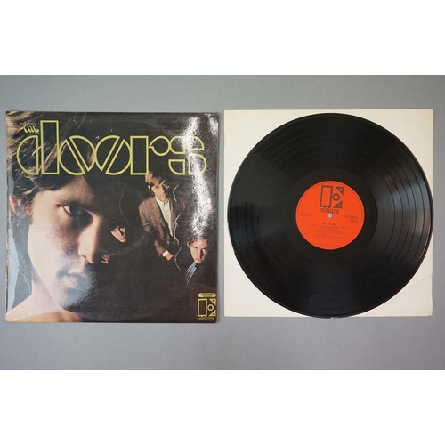 304 - Vinyl - The Doors, self titled (EKS 7400T) orange and black Elektra label with Polydor Records Ltd c... 