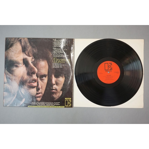 304 - Vinyl - The Doors, self titled (EKS 7400T) orange and black Elektra label with Polydor Records Ltd c... 