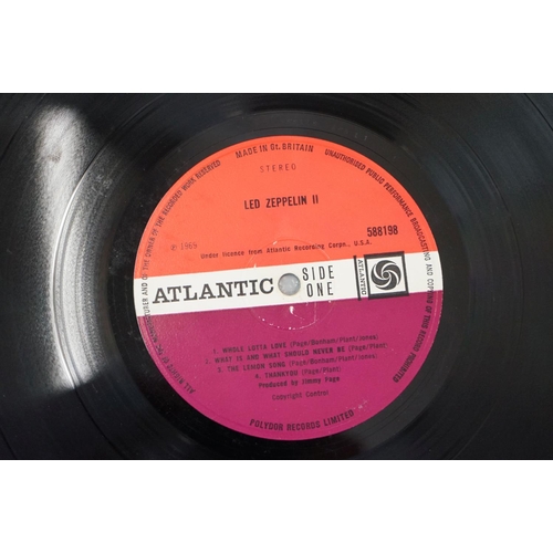 315 - Vinyl - 2 Led Zeppelin LPs to include Two (588198) plum Atlantic label with The Lemon Song credit to... 