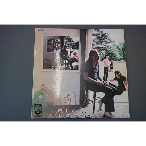 326 - Vinyl - Three Pink Floyd LPs to include Wish You Were Here (SHVL814) with postcard, Dark Side of the... 