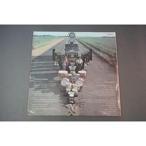 326 - Vinyl - Three Pink Floyd LPs to include Wish You Were Here (SHVL814) with postcard, Dark Side of the... 