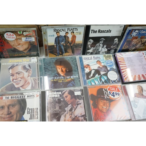 1381 - CD's - Around 400 CD's to include many Country artists, Rod Stewart, Aretha Franklin etc, ex conditi... 