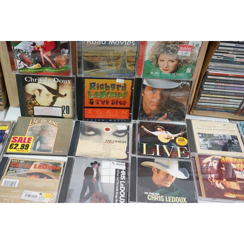 1385 - CD's - Around 400 CD's to include many Country artists, compilations, Rock, Jazz etc (4 boxes)