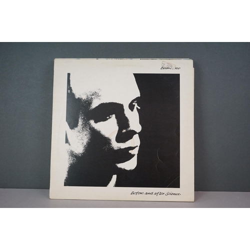 218 - Vinyl - Eleven Brian Eno vinyl LP's to include Before and after Science (Polydor Records 2302 071), ... 