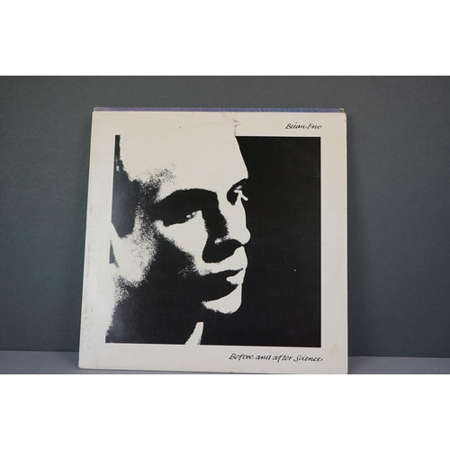 218 - Vinyl - Eleven Brian Eno vinyl LP's to include Before and after Science (Polydor Records 2302 071), ... 