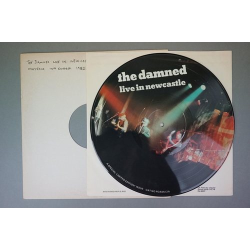 231 - Vinyl - The Damned small collection to include Live In Newcastle picture disc (PDAMU2A) Vg+, Intervi... 