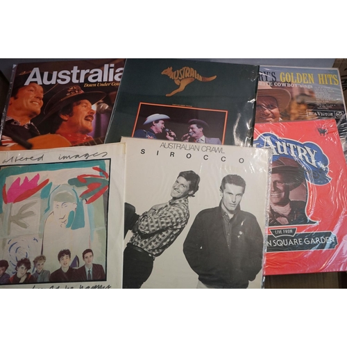 262 - Vinyl - Around 200 LPs featuring Country and other genres, sleeves and vinyl vg+ (two boxes)