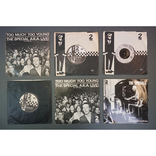 349 - Vinyl - Two Tone / Ska singles including The Specials x 7 (featuring some first edition paper labels... 