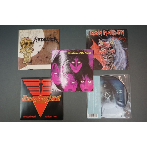 350 - Vinyl - Metal / Rock collection of 8 7