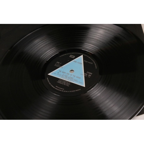 1 - Vinyl - Pink Floyd Dark Side of The Moon LP on Harvest SHVL804 Stereo, solid light blue triangle, no... 