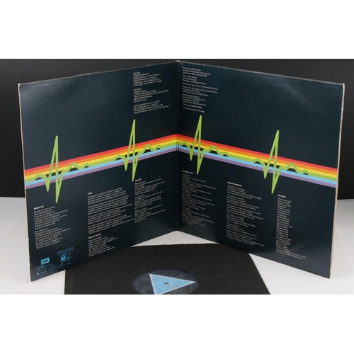 1 - Vinyl - Pink Floyd Dark Side of The Moon LP on Harvest SHVL804 Stereo, solid light blue triangle, no... 