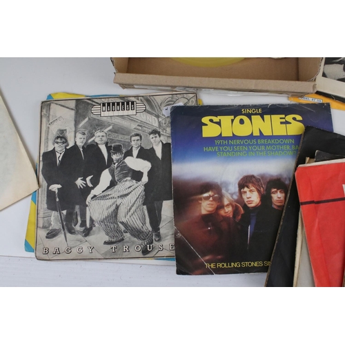 1086 - Vinyl - Punk / Pop / Indie collection of approx 90 45's to include The Rolling Stones, The Clash, Th... 