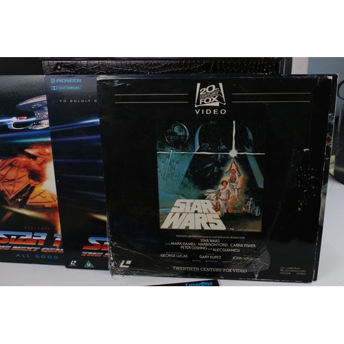 1087 - 18 Movie Laser Discs to include Terminator 2, Star Wars Empire Strikes Back, Starr Wars Star Trek Th... 