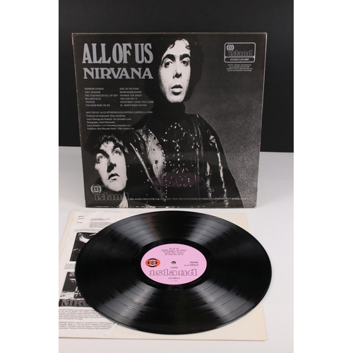 14 - Vinyl - Nirvana All Of Us LP on Island ILPS 9087 with pink label, orange/black circle logo, stereo, ... 