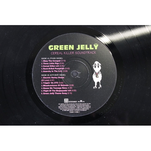 1504 - Vinyl - Green Jelly Cereal Killer Soundtrack LP on Zoo Entertainment 72445110381 sleeves vg, vinyl v... 