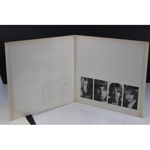 3 - Vinyl - The Beatles White Album LP mono PMC7067-8, numbered 0001376 with 8 x coloured prints and pos... 