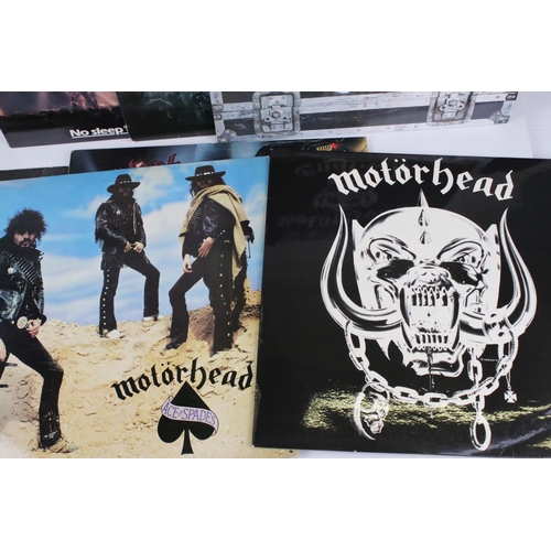 40 - Vinyl - Motorhead 7 LP's to include Self Titled (WLK 2), No Sleep At All (GWLP31), Rock N Roll (GWLP... 