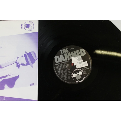 410 - Vinyl - The Damned - Two reissue LPs to include Damned Damned Damned & Machine Gun Etiquette plus a ... 