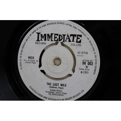 415 - Vinyl - Nico I'm Not Sayin / The Last Mile 45 on Immediate IM003 in company sleeve, vg