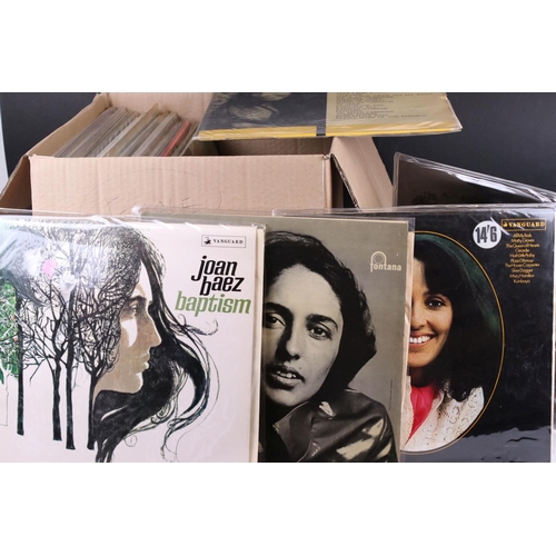 419 - Vinyl - Around 40 LPs from female artists to include Joan Baez, Nancy Sinatra, Nancy Wilson etc, sle... 