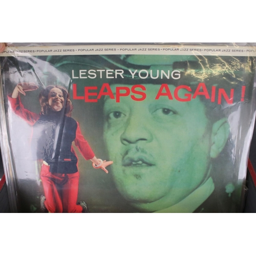 443 - Vinyl - Lester Young collection of over 20 LP's to include The Story Of Vol 1-4 on CBS, The Definiti... 