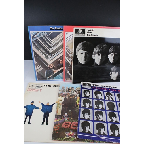 463 - Vinyl - The Beatles and members - from the Beatles 7 LP's to include Hard Days Night (PMC 1230) Parl... 